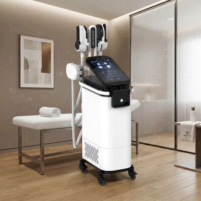 Acquistare Il salone utilizza la macchina per scolpire EMS verticale con 4 maniglie per modellare il corpo dimagrante fabbricazione online
